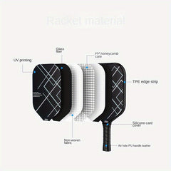 Defensive Fiberglass Pickleball Paddle for Training & Game