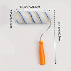 2pcs Latex Paint Roller & Soft Bristle Brush Set