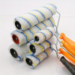 2pcs Latex Paint Roller & Soft Bristle Brush Set