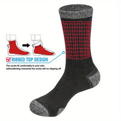 Men's Winter Sports Socks - Cushioned, Sweat Wicking, Breathable
