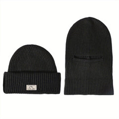 Windproof Beanie Hat and Balaclava Face Mask 2-in-1 Ski Mask