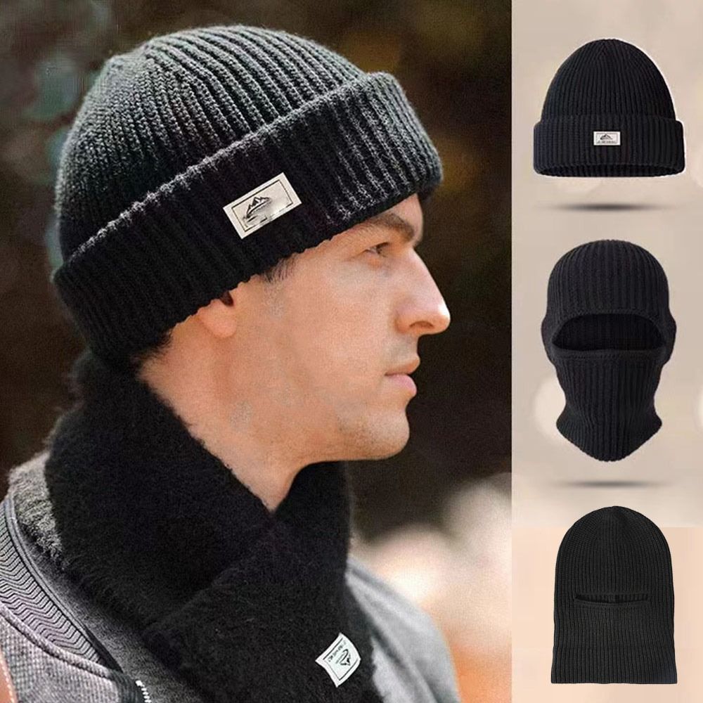 Windproof Beanie Hat and Balaclava Face Mask 2-in-1 Ski Mask