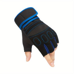 Outdoor Mountaineering Cycling Half Finger Gloves Breathable Fitness Sports Glov