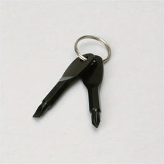 Mini Cross Screwdriver Keychain Keyring Portable 2 In 1