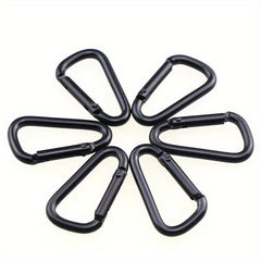 10pcs Aluminum Alloy D ring Keychain for Outdoor Camping Travel