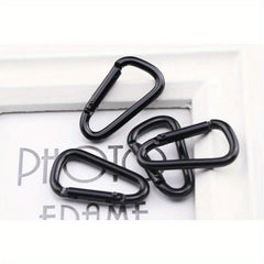 10pcs Aluminum Alloy D ring Keychain for Outdoor Camping Travel