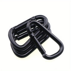 10pcs Aluminum Alloy D ring Keychain for Outdoor Camping Travel