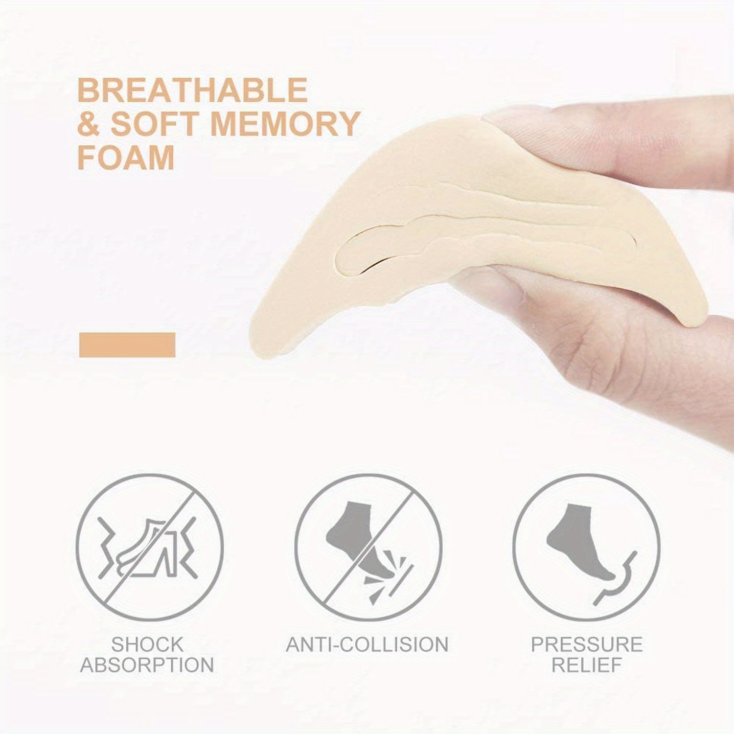 2pcs High Heel Toe Plug Filler Cushion