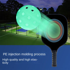7pcs 40 Holes Pickleball Balls PE Pickleball Luminous Plastic Pickle Ball