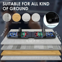 Folding Push up Board for Home Gym Workouts