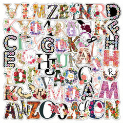 65pcs English Letter Cartoon Stickers DIY Decoration Christmas Stationery