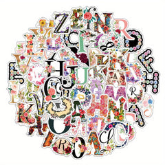 65pcs English Letter Cartoon Stickers DIY Decoration Christmas Stationery