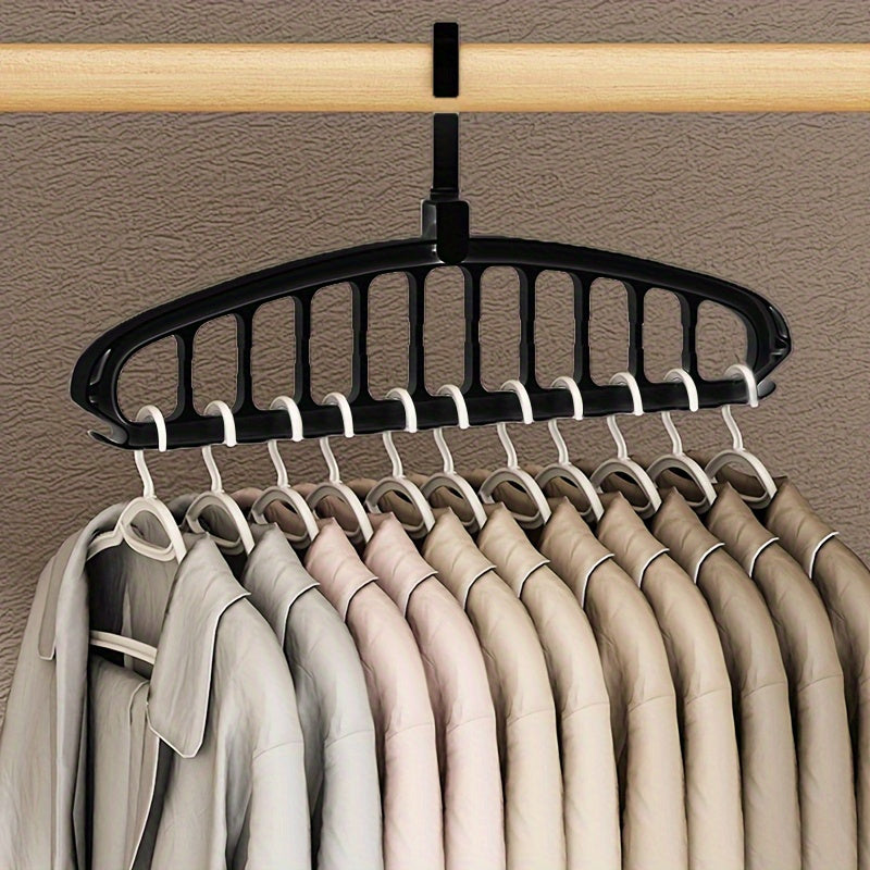 Plastic Clothes Hanger Adjustable Clothes Rack Space Saving Organization