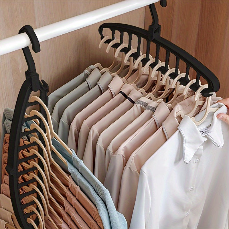 Plastic Clothes Hanger Adjustable Clothes Rack Space Saving Organization