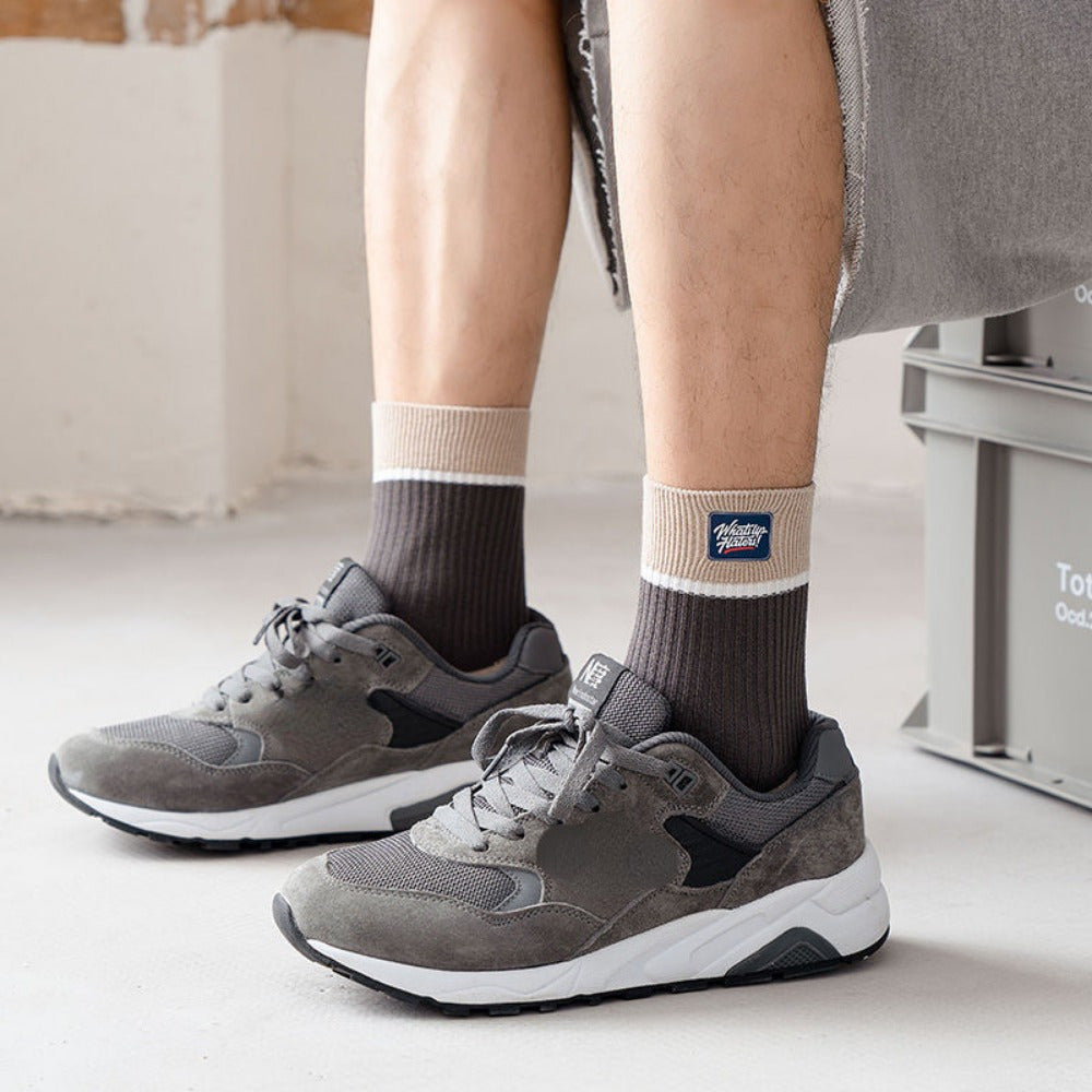 5 Pairs Versatile Sweat-absorbing Breathable Casual Sports Socks