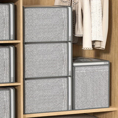 Large Folding Storage Bag Arrow Pattern Clothes Organizer Transparent Top