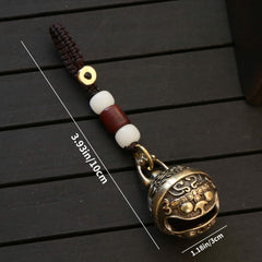 Hollow Out Pixiu Bell Keyring Pendant Gift