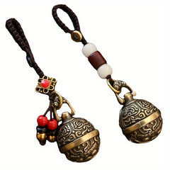 Hollow Out Pixiu Bell Keyring Pendant Gift