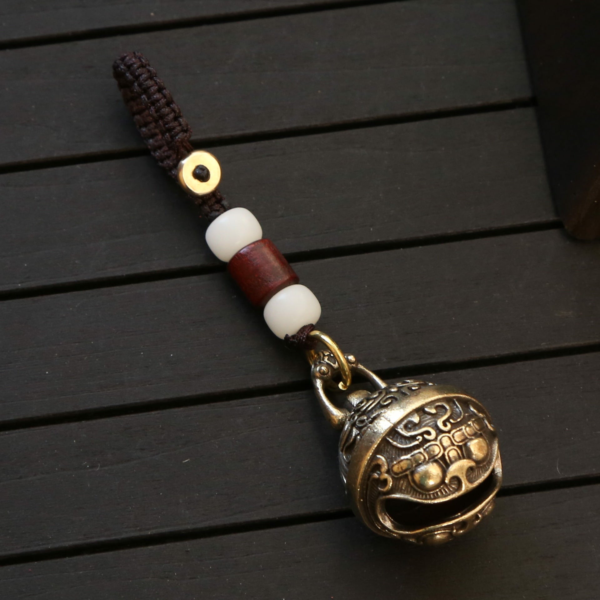 Hollow Out Pixiu Bell Keyring Pendant Gift
