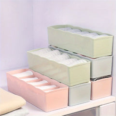 6 Grids Storage Case Drawer Organizer Box For Belts Ties Bras Briefs Socks