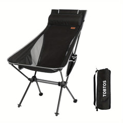 High Back Camping Chair & Carry Bag for Outdoors