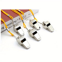 5pcs Outdoor Referee Whistles With Lanyard Sports Supplies