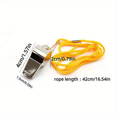 5pcs Outdoor Referee Whistles With Lanyard Sports Supplies