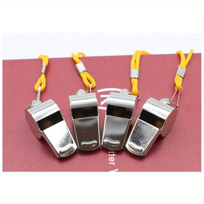5pcs Outdoor Referee Whistles With Lanyard Sports Supplies