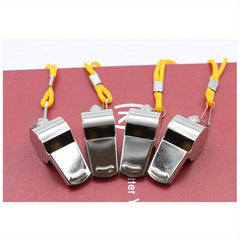 5pcs Outdoor Referee Whistles With Lanyard Sports Supplies