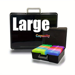 Photo Storage Box: Plastic Large Capacity Container