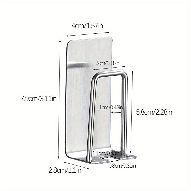 Stainless Steel Toothbrush And Cup Holder Wall Mounted