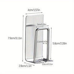 Stainless Steel Toothbrush And Cup Holder Wall Mounted