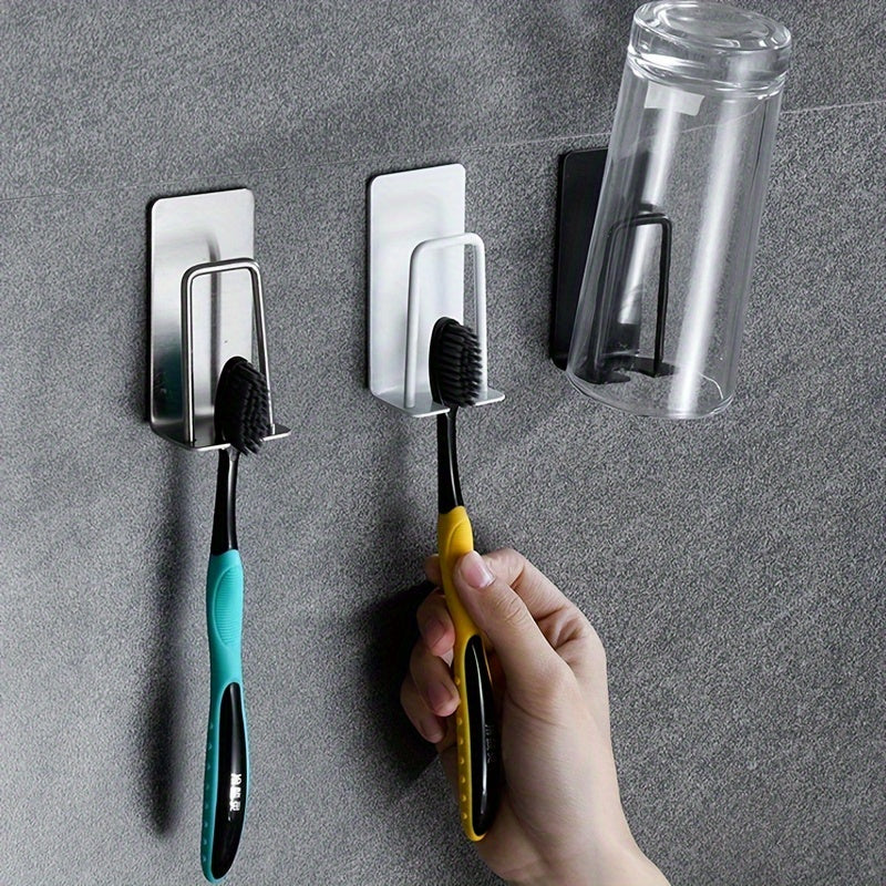 Stainless Steel Toothbrush And Cup Holder Wall Mounted