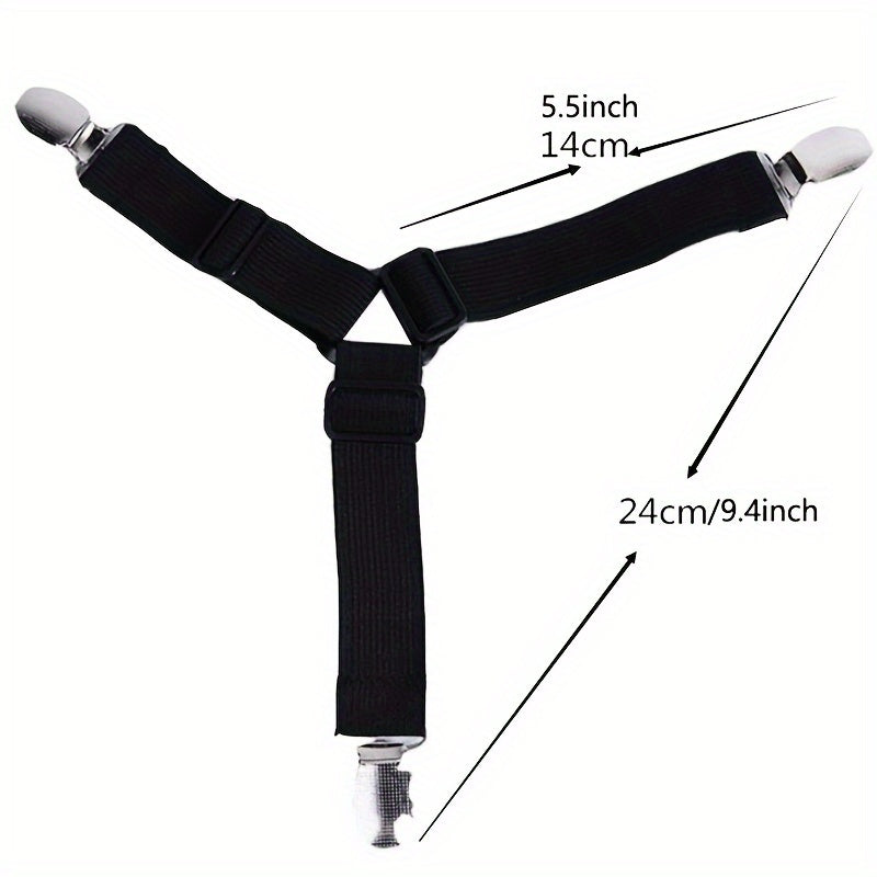 4pcs Adjustable Sheet & Quilt Fixator Metal Fixed Sheet Clip