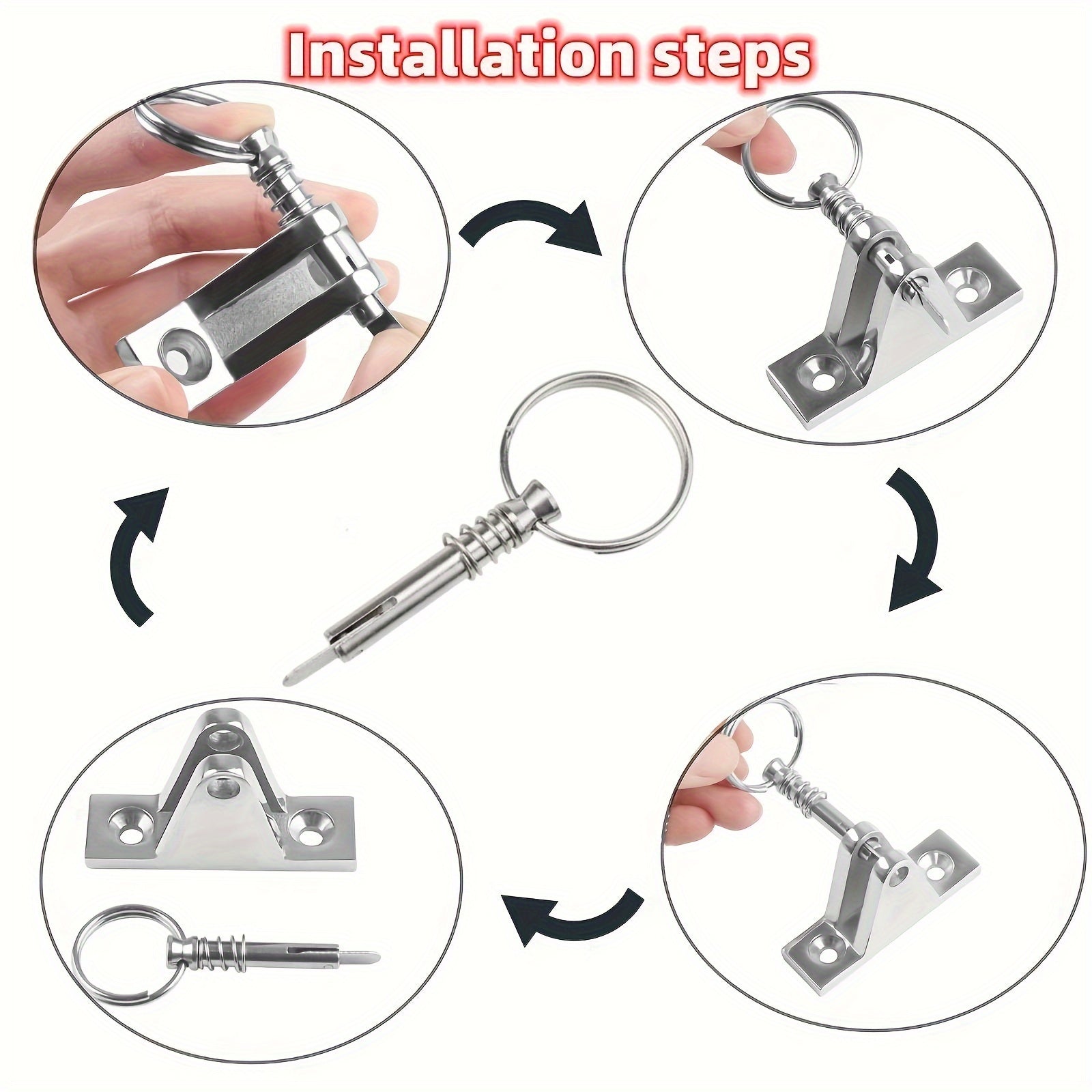 4pcs 316 Stainless Steel Marine Hardware Repair Tool