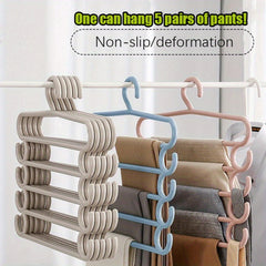 Non-slip Pants Hanger Space Saving Organizer Closet Wardrobe Home Dorm