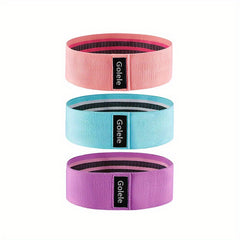 3pcs Yoga Resistance Bands 3 Levels Non-slip Fitness Stretching Rope