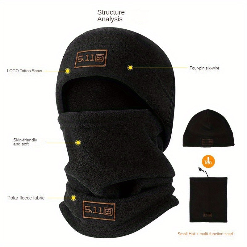 Winter Balaclava Neck Gaiter Face Mask Windproof Hat
