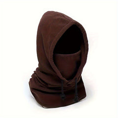 Men's Fleece Balaclava Hat Face Mask Winter Windproof Hood Neck Gaiter