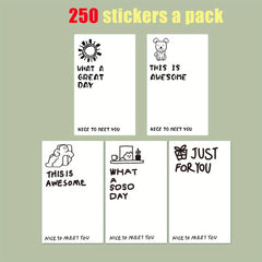 250 Sheets Sealing Stickers Gift Decoration Thank You Stickers