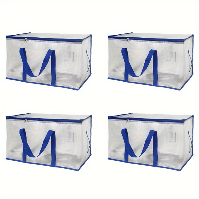 4pcs Foldable Storage Bag Large Packing And Moving Bag