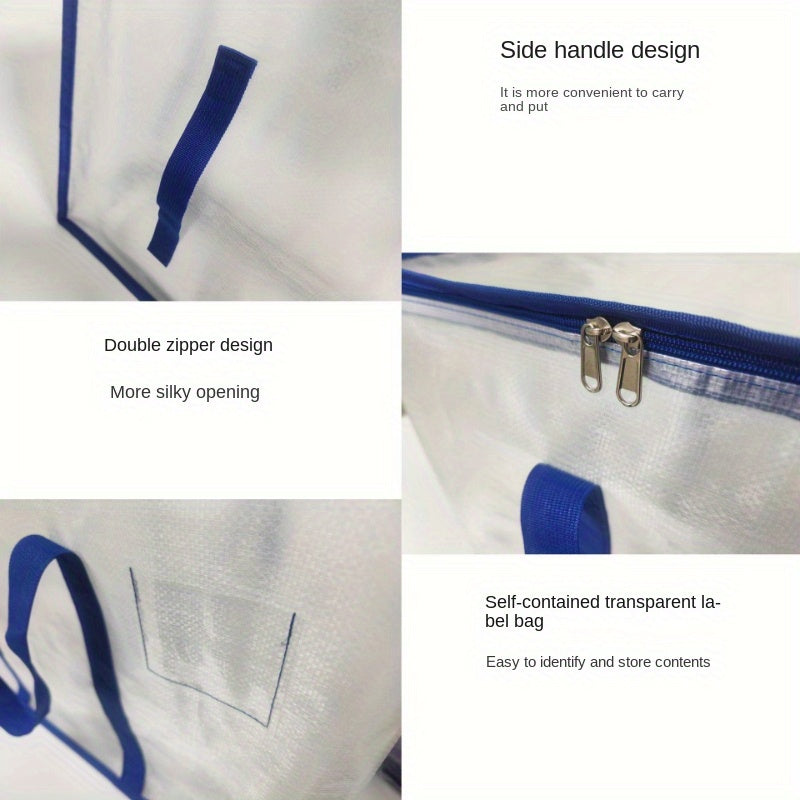 4pcs Foldable Storage Bag Large Packing And Moving Bag