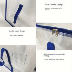 4pcs Foldable Storage Bag Large Packing And Moving Bag