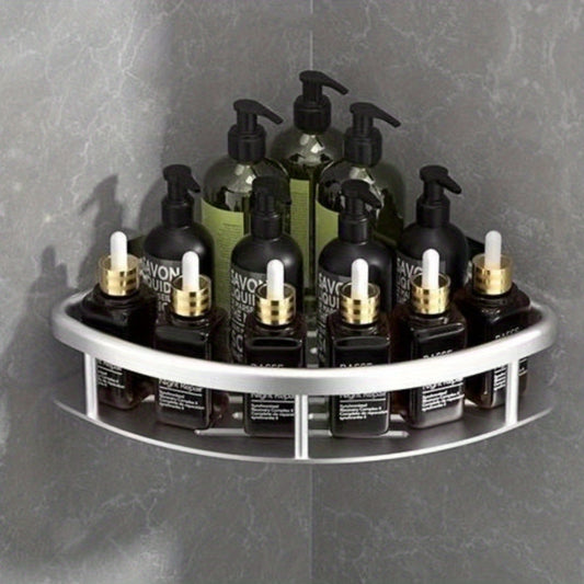 Marine Bathroom Storage Rack No Drilling Wall Mounted Corner Rack