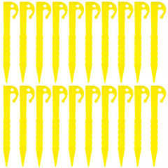 20pcs Plastic Tent Stakes Heavy Duty Lightweight Tarp Pegs Camping Stake Nail