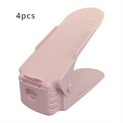 8pcs Shoe Slot Organizer Double Layer Shoe Rack Space Saving Shoe Holder