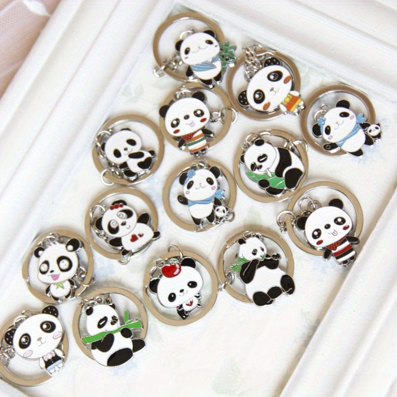 1pc Panda Keychain Pendant for Car Keys Backpacks Wallets