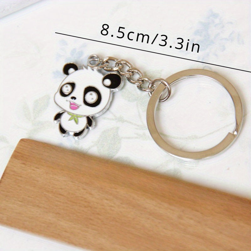 1pc Panda Keychain Pendant for Car Keys Backpacks Wallets