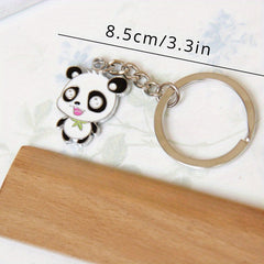 1pc Panda Keychain Pendant for Car Keys Backpacks Wallets