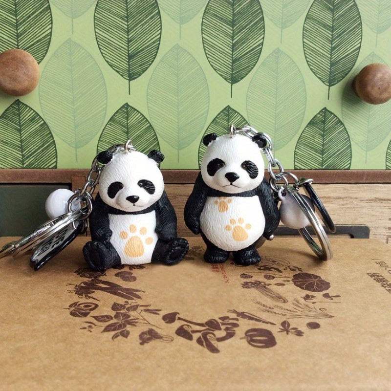 Panda Keychain Pendant for Car Keys Backpacks Wallets